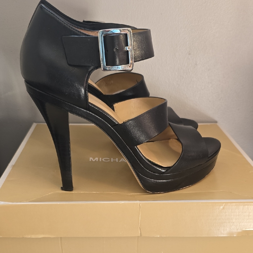 Michael Kors Black Platform Heels